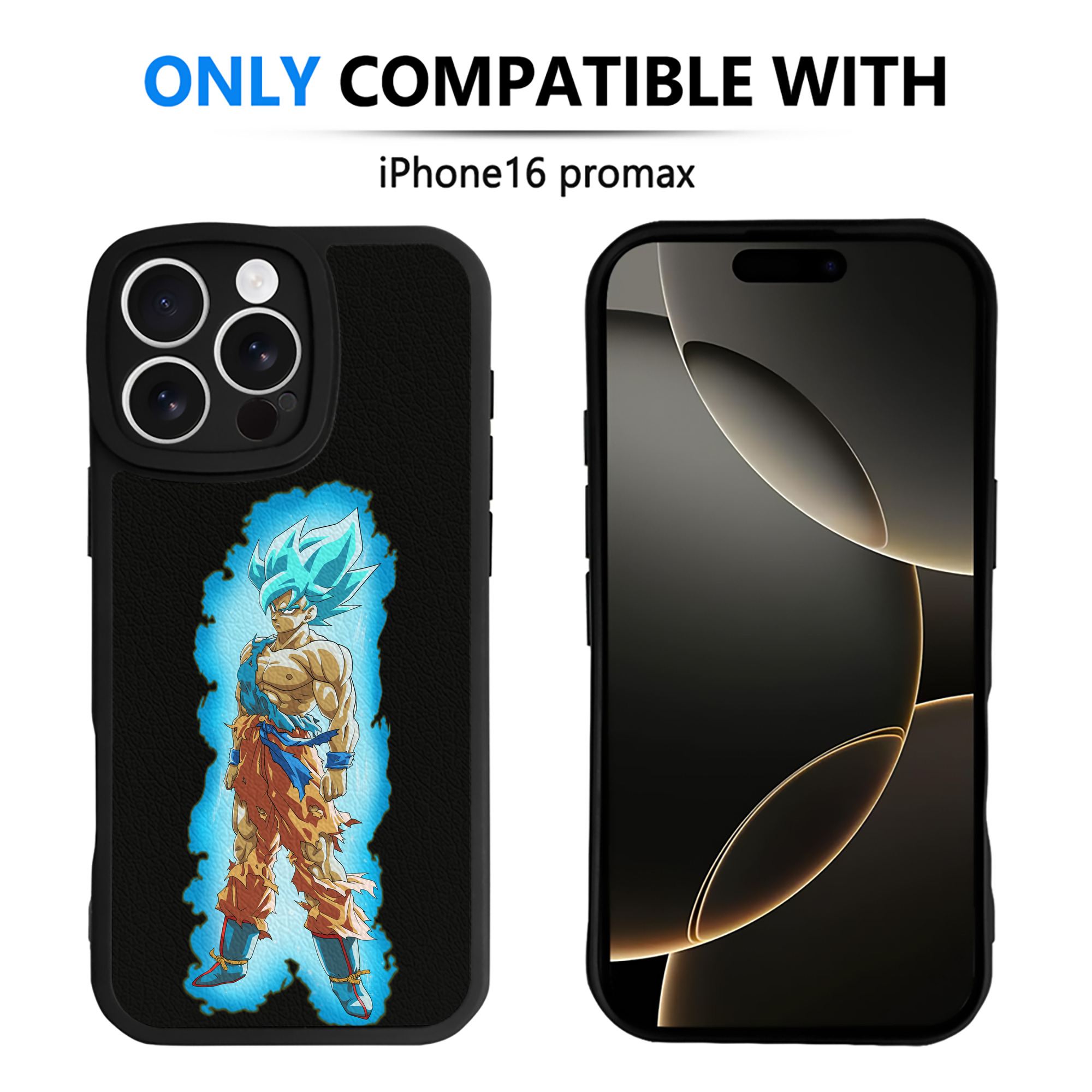 （画像用） ドラゴンボール 孫悟空（そん ごくう）Son Goku カカロット DRAGON BALL Kakarotto 【iPhone 16シリーズ対応】シリコンスマホケース（レザー調） 材質：シリコン